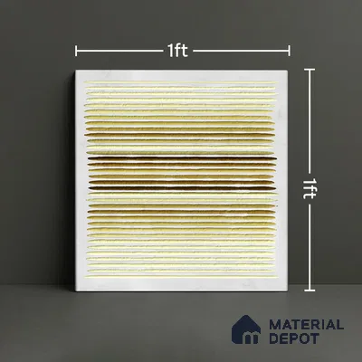 Highlighter Wall Tile TL 07240 Carvino 8001 GLM (Gold) 1 ft x 1 ft Ceramic Matte Finish - 9 mm | Suitable For Kitchen & Bathroom | 2 mm Spacer is Mandatory